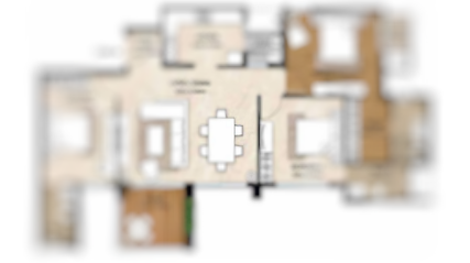 Oberoi Realty Kolshet Thane 4BHK Plan